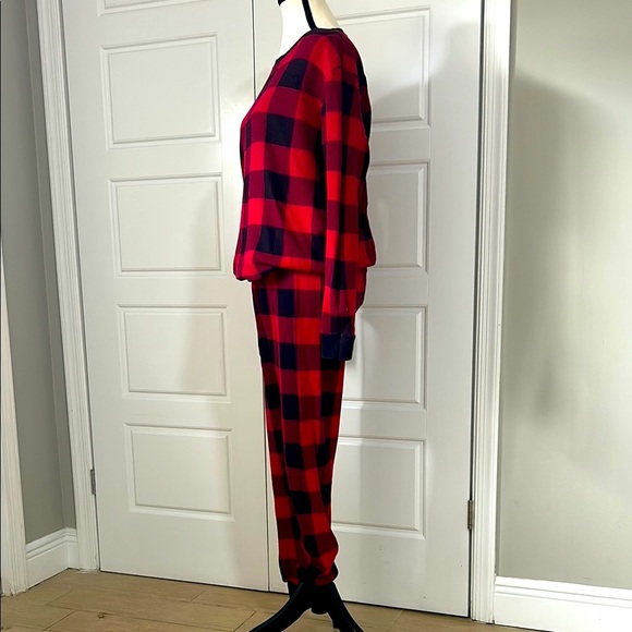 The Children's Place Adult Red and Black Buffalo Check Holiday Christmas Pajamas - Picture 2 of 10